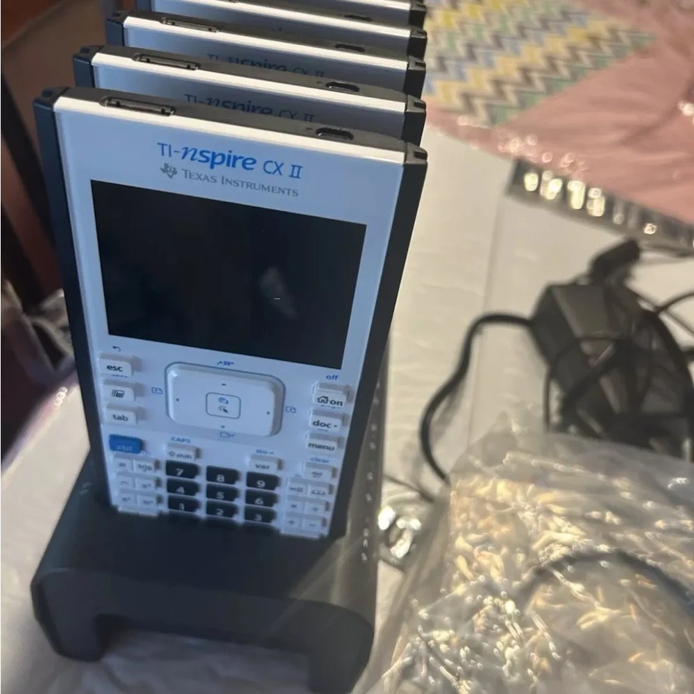 Texas Instruments TI Nspire CX II CAS Graphing Calculator Docking Station W Cabl